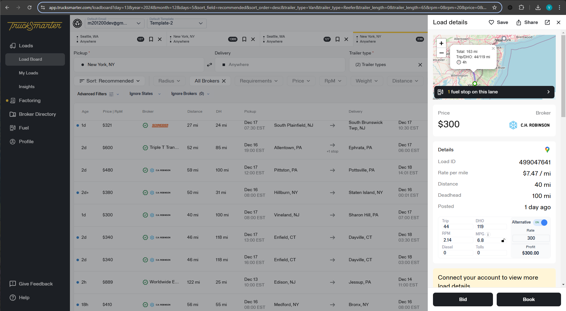 Truck Smarter Load board After Truck Smarter Load board After