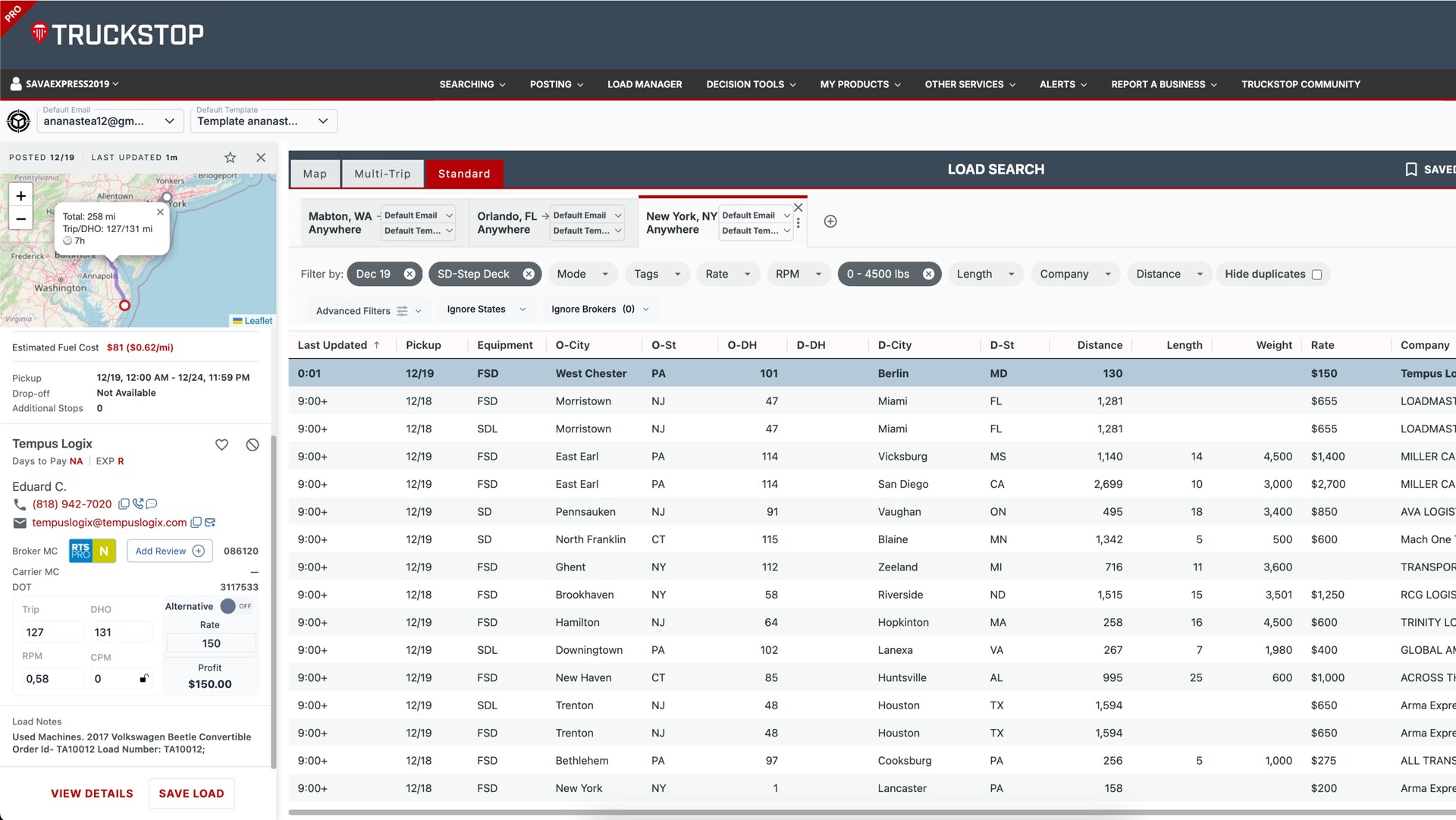 Truckstop Load board After Truckstop Load board After