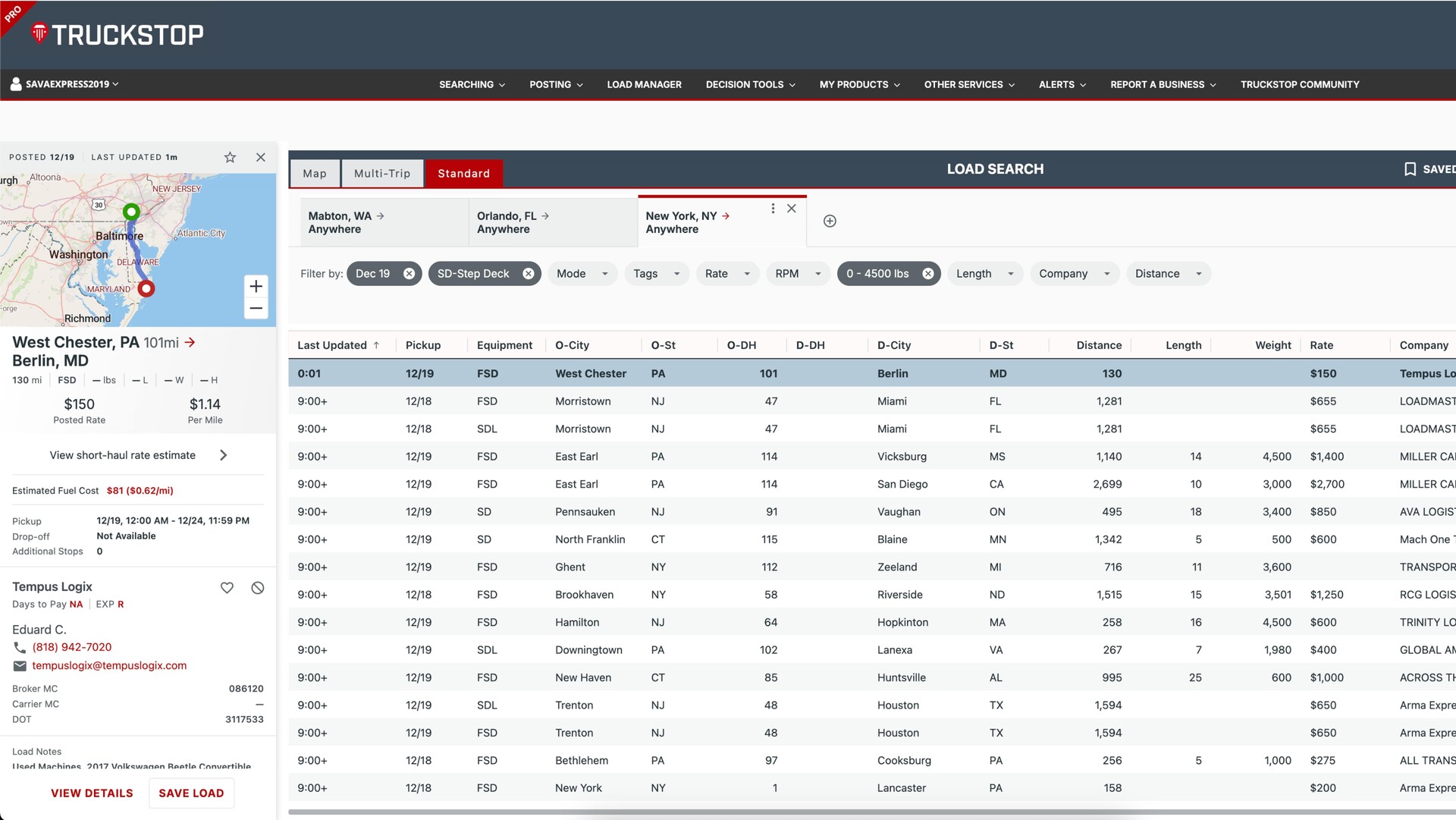 Truckstop Load board Before Truckstop Load board Before